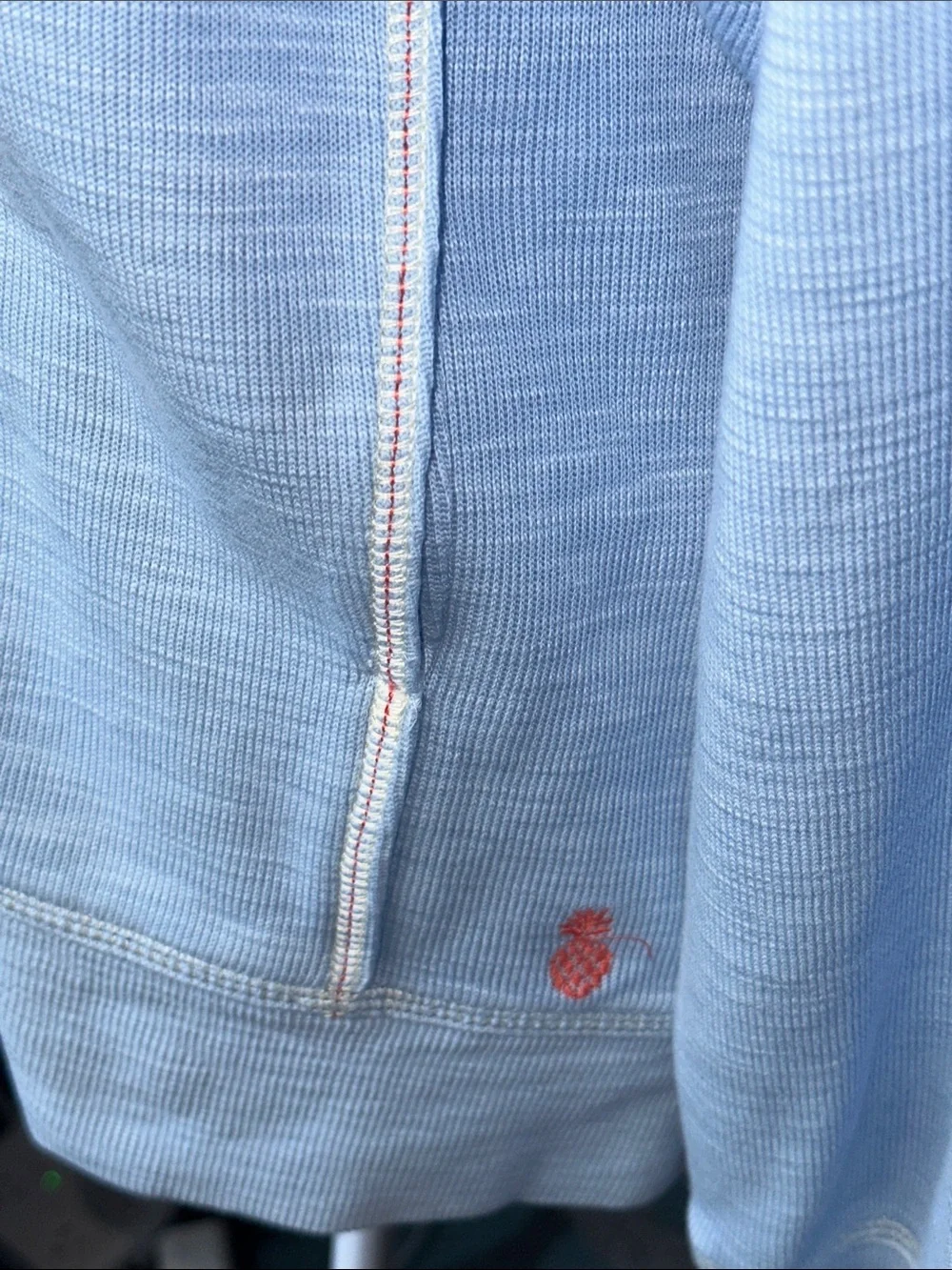 Tommy Bahama Light Blue Full-Zip Hoodie Jacket - Picture 5 of 6